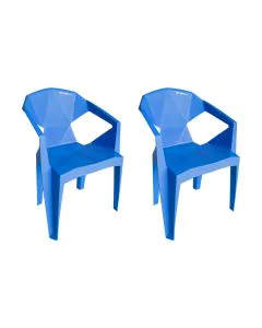 Kit 2 Cadeira New Alegra 3D Azul
